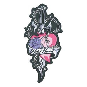 Lethal Threat Pink Heart N Dagger Patch, 11" x 5.5", LT30026 💸